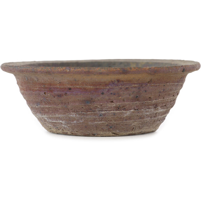 Pot à bonsaï rond non émaillé de Bonsai - 105 x 105 x 35 mm