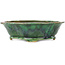 Pot à bonsaï vert Mokko de Seizan - 180 x 160 x 52 mm