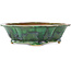 Pot à bonsaï vert Mokko de Seizan - 180 x 160 x 52 mm