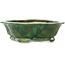Pot à bonsaï vert Mokko de Seizan - 180 x 155 x 52 mm