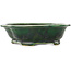Pot à bonsaï vert Mokko de Seizan - 180 x 155 x 50 mm