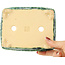 Maceta rectangular verde y azul para bonsái de Hama Jube - 162 x 130 x 50 mm
