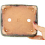Rechthoekige rode en groene bonsaipot van Hama Jube - 162 x 140 x 47 mm