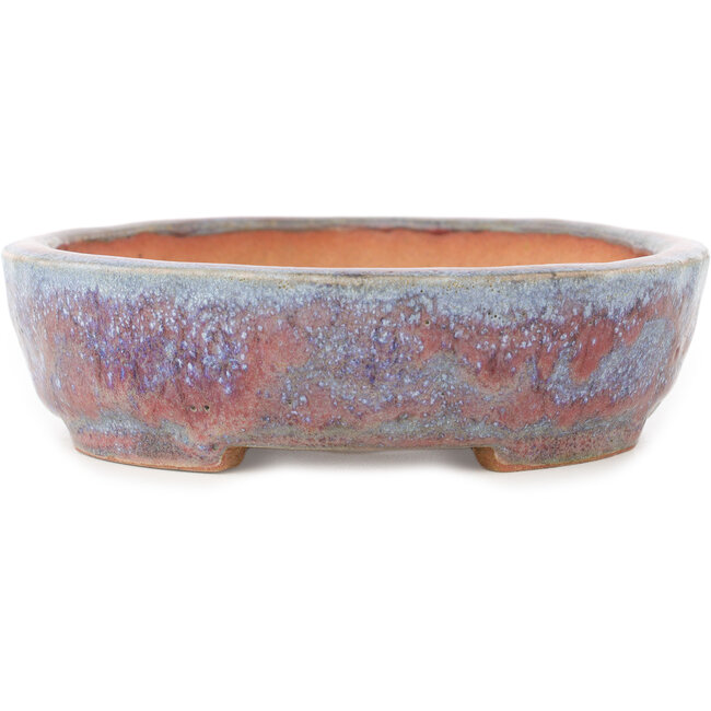 Runder rot-blauer Bonsai-Topf von Hama Jube - 173 x 152 x 43 mm