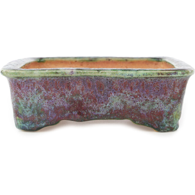 Rechthoekige rode multicolor bonsai pot van Hama Jube - 177 x 152 x 50 mm