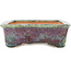 Maceta rectangular para bonsái multicolor de Hama Jube - 177 x 152 x 50 mm