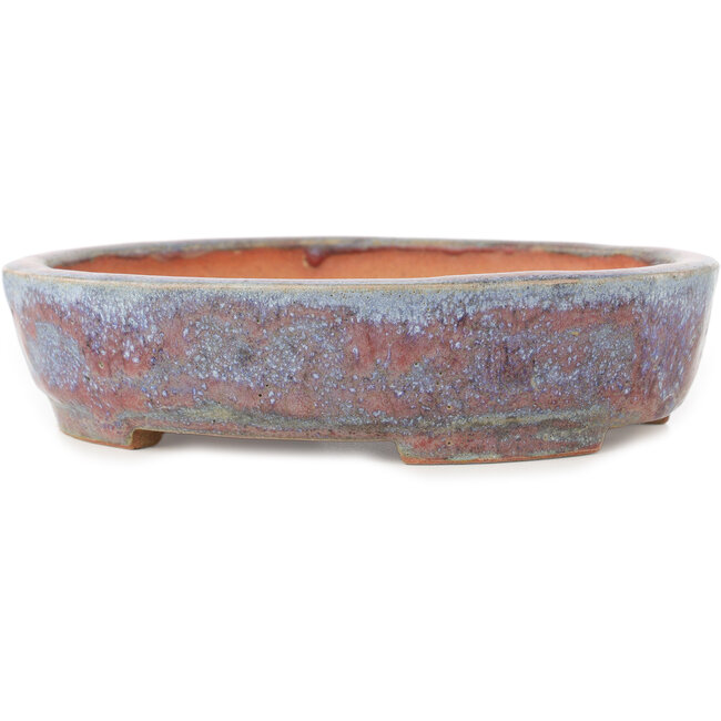 Runder rot-blauer Bonsai-Topf von Hama Jube - 173 x 152 x 43 mm