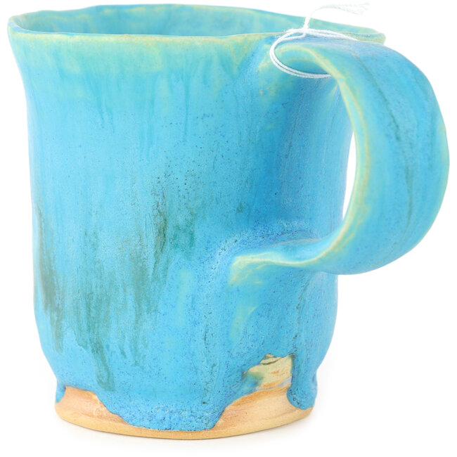 Mug à thé rond bleu et rouge de Masashi Furumoto - 135 x 92 x 95 mm