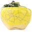 Pot à bonsaï rond jaune et vert de Masashi Furumoto - 30 x 30 x 20 mm
