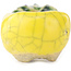 Pot à bonsaï rond jaune et vert de Masashi Furumoto - 30 x 30 x 20 mm
