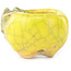 Pot à bonsaï rond jaune et vert de Masashi Furumoto - 24 x 24 x 18 mm