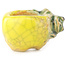 Pot à bonsaï rond jaune et vert de Masashi Furumoto - 24 x 24 x 18 mm