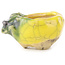 Pot à bonsaï rond jaune et vert de Masashi Furumoto - 24 x 24 x 18 mm