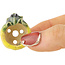 Ronde geel-groene bonsaipot van Masashi Furumoto - 24 x 24 x 18 mm