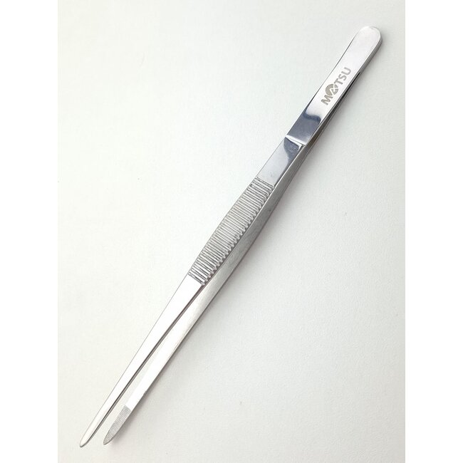 Pince à épiler en acier inoxydable fabriquée à la main 200 mm par Matsu Bonsai Tools pour un entretien précis des bonsaïs