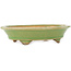 Pot à bonsaï ovale vert de Hattori - 165 x 130 x 40 mm