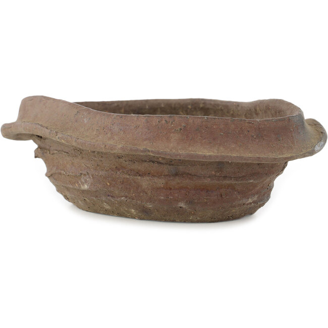 Pot à bonsaï ovale non émaillé de Bonsai - 195 x 145 x 62 mm