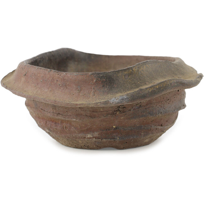 Ovale ongeglazuurde bonsai pot van Bonsai - 195 x 145 x 62 mm