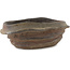Oval unglazed bonsai pot by Bonsai - 195 x 145 x 62 mm