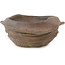 Pot à bonsaï ovale non émaillé de Bonsai - 195 x 145 x 62 mm