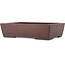 Rectangular unglazed bonsai pot by Yamaaki - 373 x 270 x 98 mm