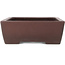 Rectangular unglazed bonsai pot by Yamaaki - 373 x 270 x 98 mm