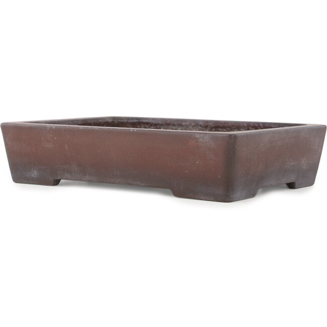 Maceta rectangular sin esmaltar para bonsái de Yamaaki - 378 x 260 x 80 mm