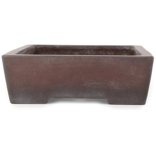 Pot à bonsaï rectangulaire non émaillé de Yamaaki - 378 x 260 x 80 mm