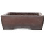 Rectangular unglazed bonsai pot by Yamaaki - 378 x 260 x 80 mm