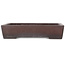 Rectangular unglazed bonsai pot by Yamaaki - 378 x 260 x 80 mm