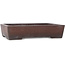 Rectangular unglazed bonsai pot by Yamaaki - 378 x 260 x 80 mm