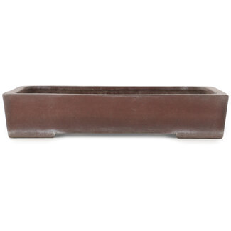  Yamaaki 355 mm rectangular unglazed bonsai pot by Yamaaki, Tokoname, Japan