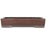Rectangular unglazed bonsai pot by Yamaaki - 355 x 243 x 65 mm