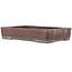 Pot à bonsaï rectangulaire non émaillé de Yamaaki - 355 x 243 x 65 mm