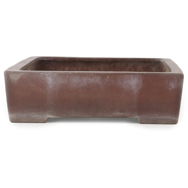 Maceta rectangular sin esmaltar para bonsái de Yamaaki - 355 x 243 x 65 mm