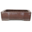 Rectangular unglazed bonsai pot by Yamaaki - 355 x 243 x 65 mm