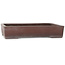 Rectangular unglazed bonsai pot by Yamaaki - 355 x 243 x 65 mm
