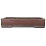 Rectangular unglazed bonsai pot by Yamaaki - 355 x 243 x 65 mm