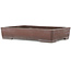 Rectangular unglazed bonsai pot by Yamaaki - 355 x 243 x 65 mm