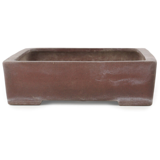 Rechteckiger unglasierter Bonsai-Topf von Yamaaki - 355 x 243 x 65 mm