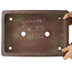 Pot à bonsaï rectangulaire non émaillé de Yamaaki - 355 x 243 x 65 mm