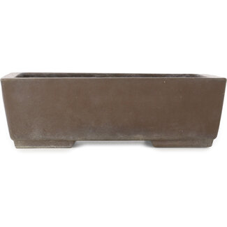  Yamaaki 317 mm rectangular unglazed bonsai pot by Yamaaki, Tokoname, Japan