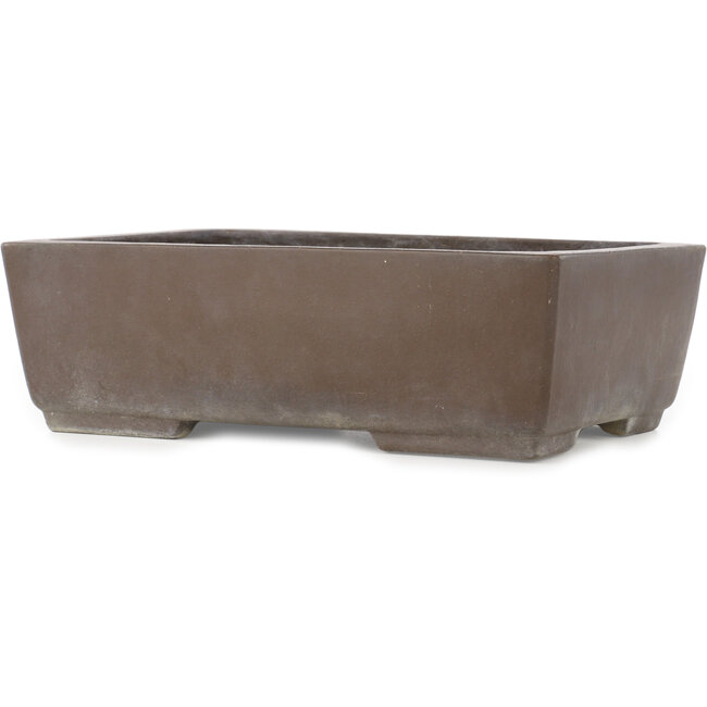 Pot à bonsaï rectangulaire non émaillé de Yamaaki - 317 x 210 x 98 mm
