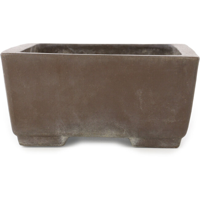 Rectangular unglazed bonsai pot by Yamaaki - 317 x 210 x 98 mm