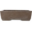 Maceta rectangular sin esmaltar para bonsái de Yamaaki - 317 x 210 x 98 mm