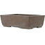 Maceta rectangular sin esmaltar para bonsái de Yamaaki - 317 x 210 x 98 mm