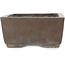 Maceta rectangular sin esmaltar para bonsái de Yamaaki - 317 x 210 x 98 mm