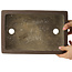 Rectangular unglazed bonsai pot by Yamaaki - 317 x 210 x 98 mm