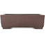 Maceta rectangular sin esmaltar para bonsái de Yamaaki - 322 x 230 x 95 mm