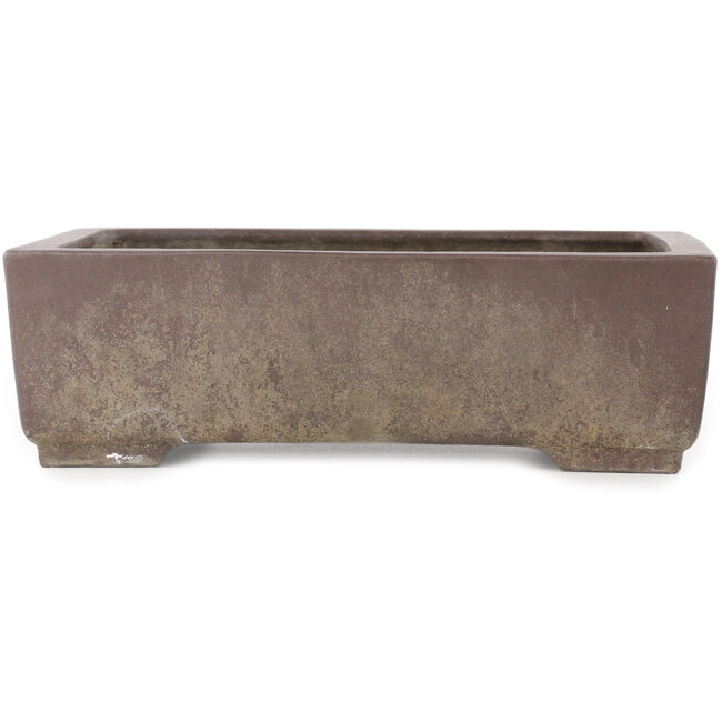Maceta rectangular sin esmaltar para bonsái de Yamaaki - 322 x 230 x 95 mm